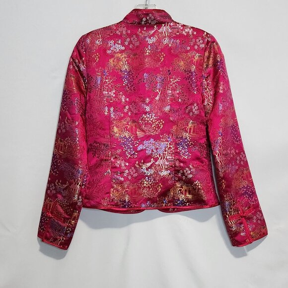 Old Navy Shiny Pink Patterned Jacket Size S - Picture 7 of 12